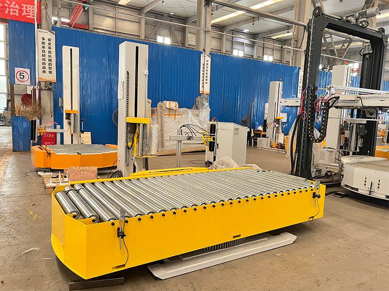 全自动托盘缠绕机实现无人化打包，提升托盘出货效率与包装稳定性