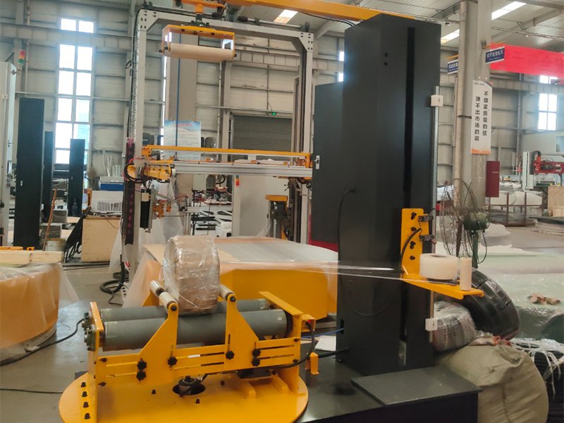 小型圆筒式缠绕包装机：无纺布、线圈类产品高效打包的专用设备解决