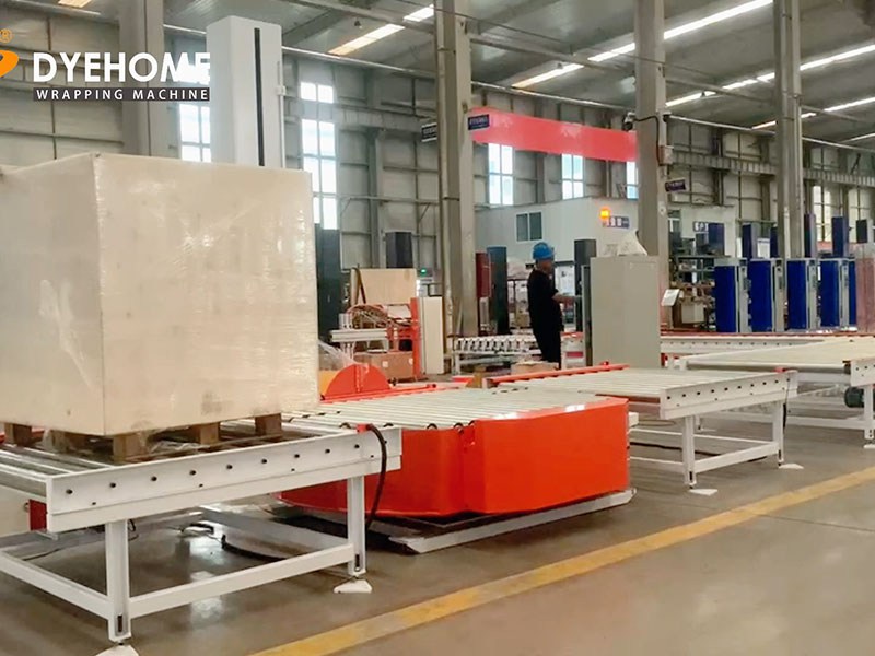 全自动在线缠绕机适配产线节拍，打造出货包装“无人化”打包站