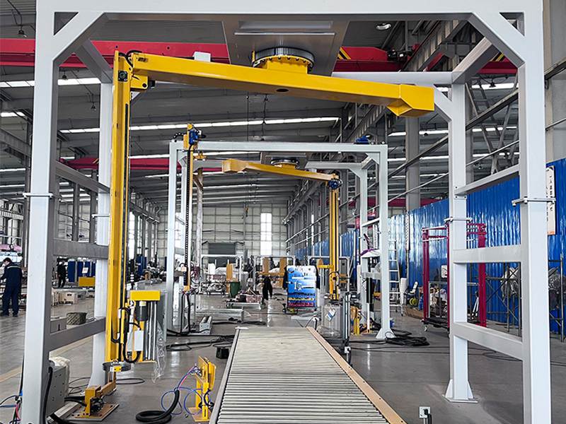 一台摇臂缠绕机=节省3-4人力，重货打包效率翻倍