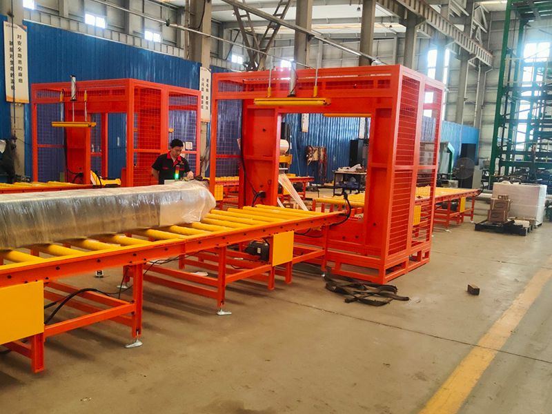 建材型材打包不方便？这款水平式缠绕机让出货快、省、人少