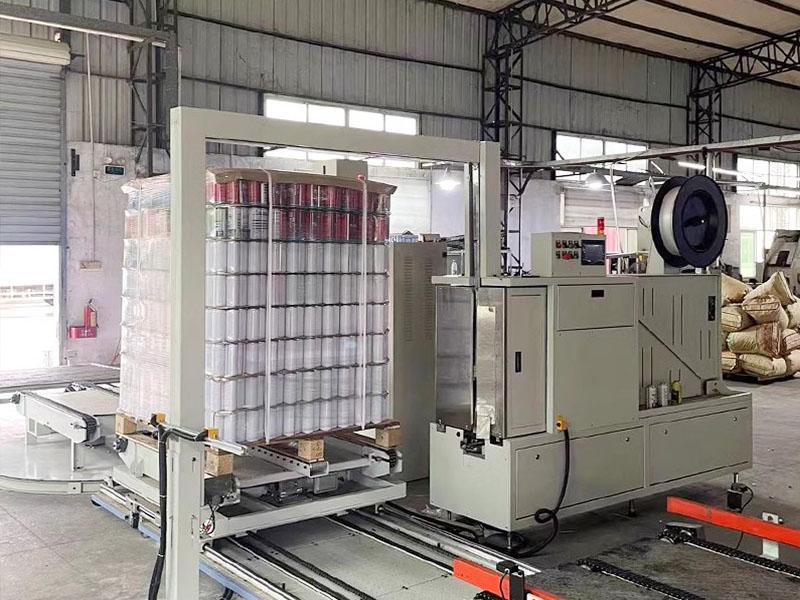 托盘货物容易松垛移位？穿剑捆扎机帮您加固到底