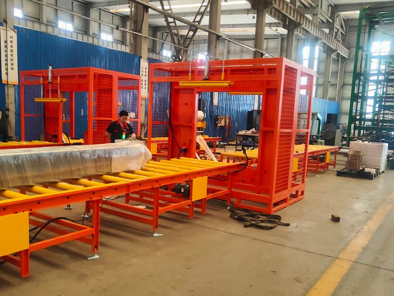 板材包装还靠人工？水平缠绕膜包装机高效护板、防尘又省人