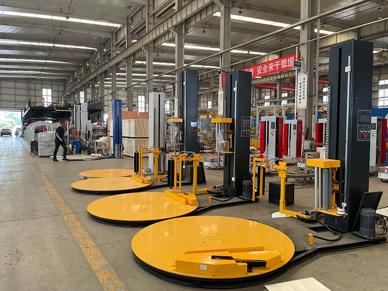 全自动薄膜缠绕机设备：让托盘包装更快更稳