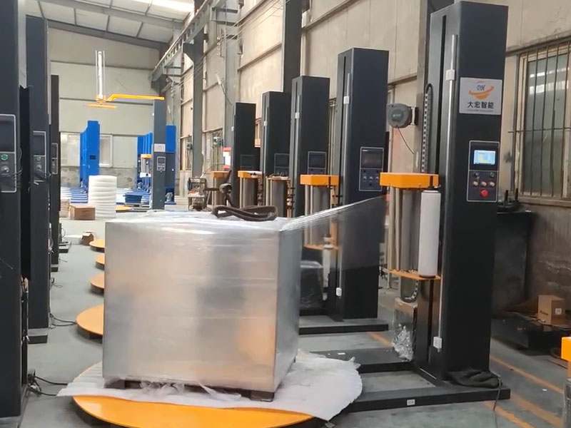 PE拉伸膜自动缠绕包装机，让托盘出货更省膜更牢固