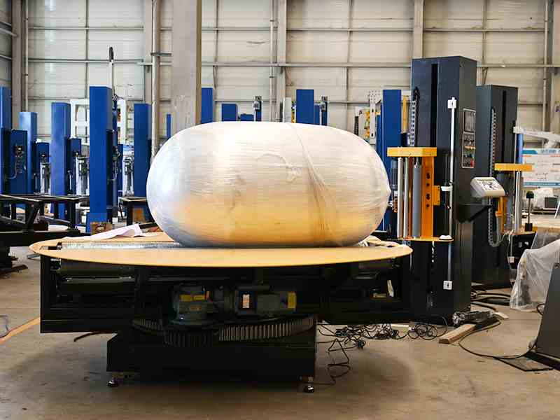 圆筒型缠绕包装机—360°全方面缠膜，卷材出货更稳更美观