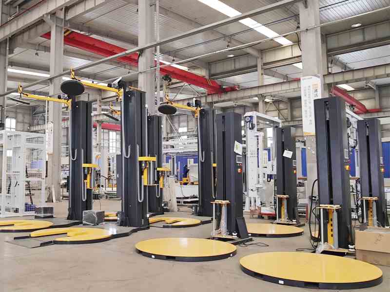 M型预拉伸缠绕机-低位转盘设计，叉车装卸更高效更安全