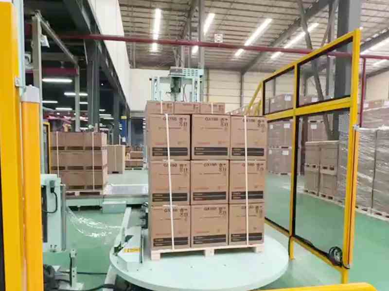 纸箱自动缠膜机｜360°全自动缠膜，纸箱出货更稳更省膜