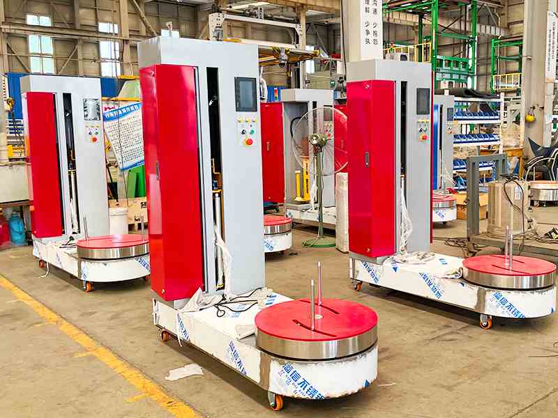 机场行李箱缠膜机-全自动紧密缠膜，出行行李安全更有保障