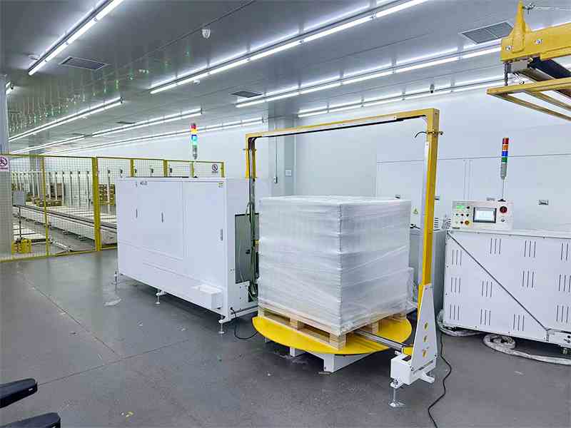 人工缠膜+打带效率低？自动打带缠绕膜设备帮你解决问题，提高效率