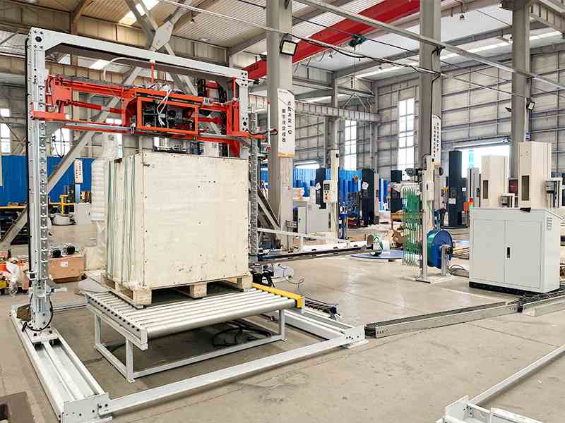 人工打带慢又不稳？托盘穿剑打包机让加固更高效更精准