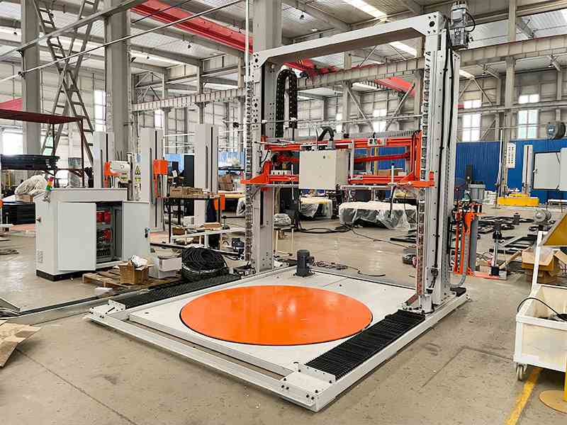 全自动缠绕打托一体机｜一机整合打包与缠膜，助力工厂高效出货新模