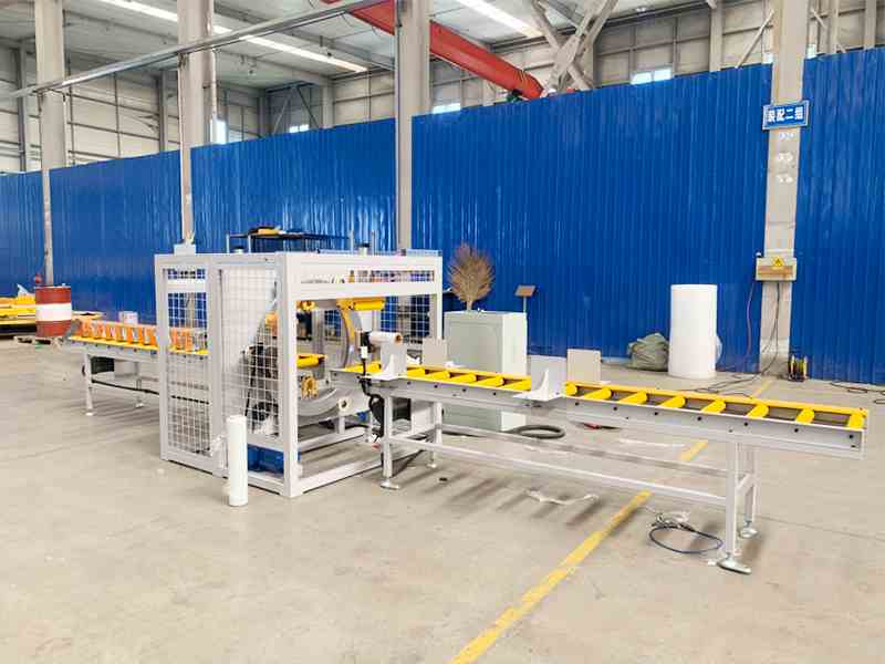 水平自动缠膜机，产线直连不停机包装，长条件出货更稳更高效