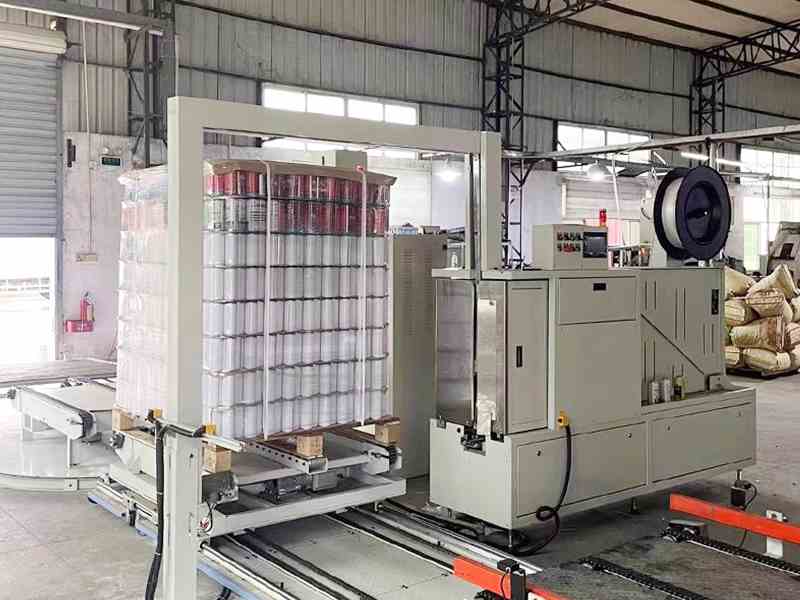 托盘自动打包设备——让出货更稳固更高效的智能包装选择