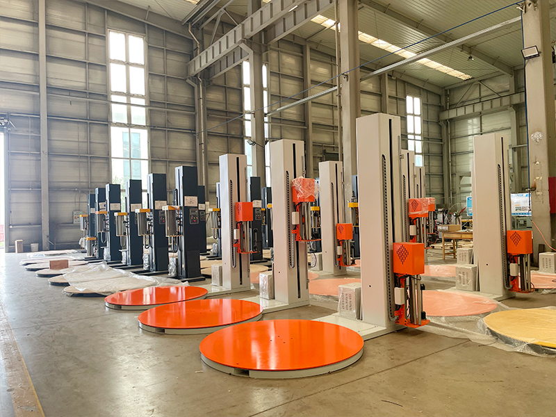 预拉伸缠绕膜包装机，节膜30%+高效托盘缠膜设备