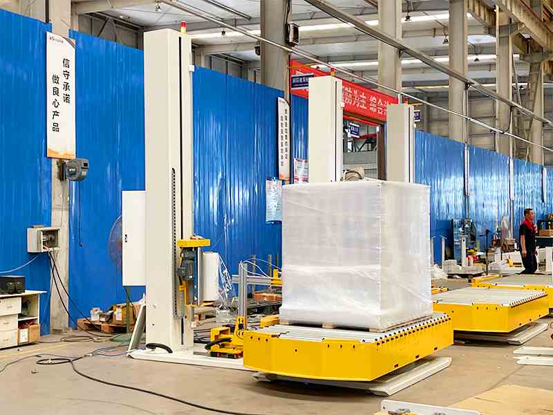 在线自动缠膜机，嵌入式连续包装结构助力产线提升作业节拍