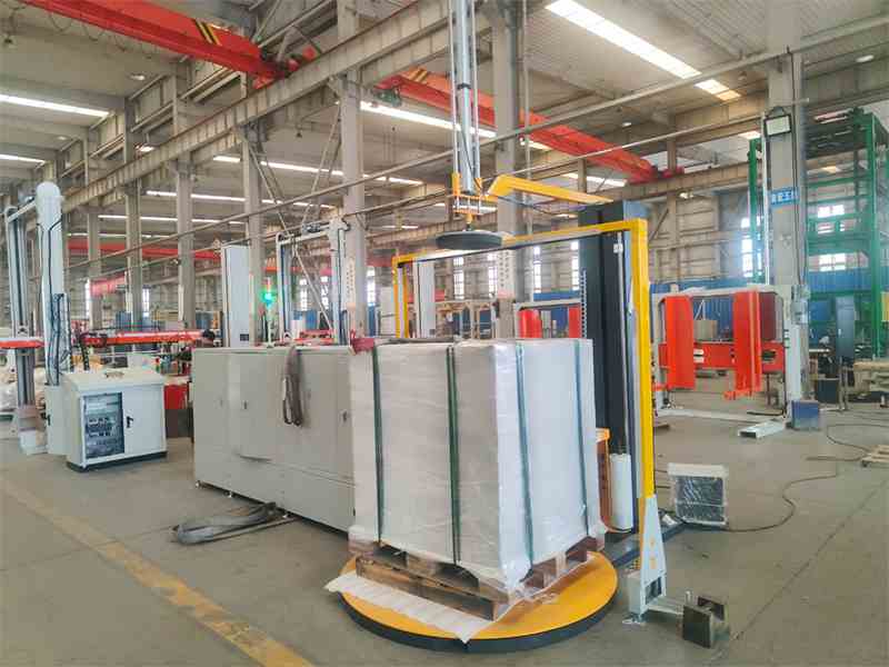 打包缠绕膜一体机在托盘包装工序中的应用结构与现场表现