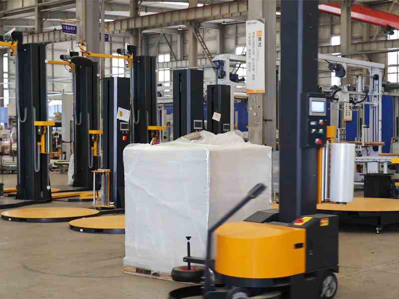 固定缠绕工位不够灵活？自走式缠膜机帮你解决方案，适用于任意位置