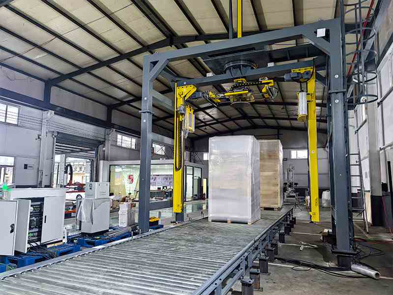 产线节拍跟不上包装速度？高速摇臂缠膜机提升流水线衔接效率