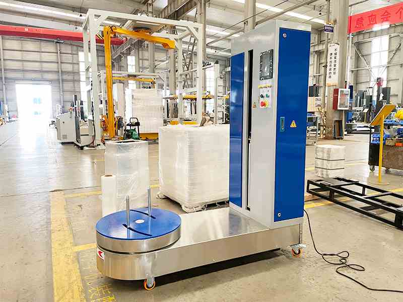 旅行箱表面容易刮花？&nbsp;行李缠膜机为临时打包提供稳固加固