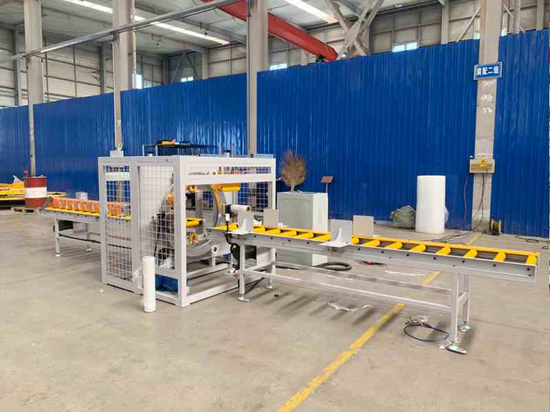 板材长度大、不便翻转？水平板材缠绕机实现连续包覆包装