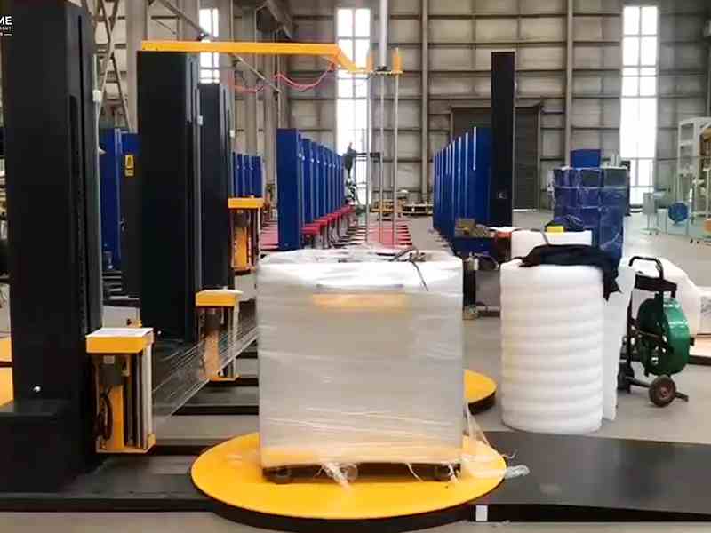 多规格托盘打包频繁？自动缠膜包装设备适配不同包装需求