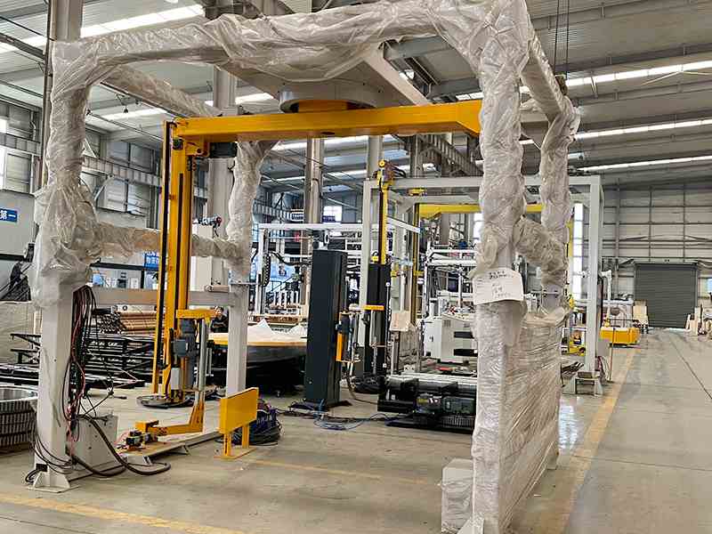 托盘缠膜过程中易晃动？摇臂式薄膜缠绕机优化缠绕稳定性