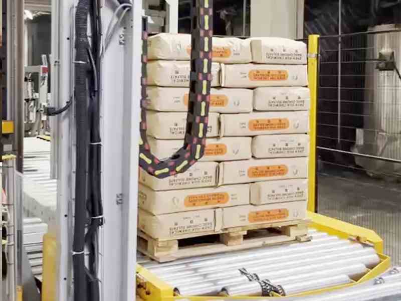 腻子粉托盘易散垛？腻子粉缠膜包装提升出库稳定性