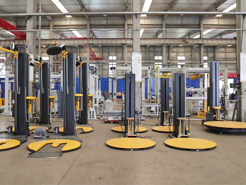 薄膜包覆紧密度高的缠绕膜缠绕包装机&nbsp;减少运输松散问题