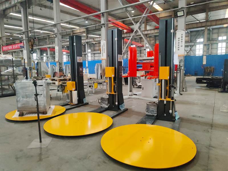 托盘货物打包效率低怎么办？托盘式缠绕包装机提升打包效率