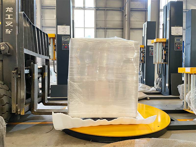 托盘缠膜效率低怎么办？圆盘式缠绕