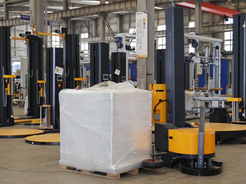 自走式预拉伸膜缠绕机不受空间限