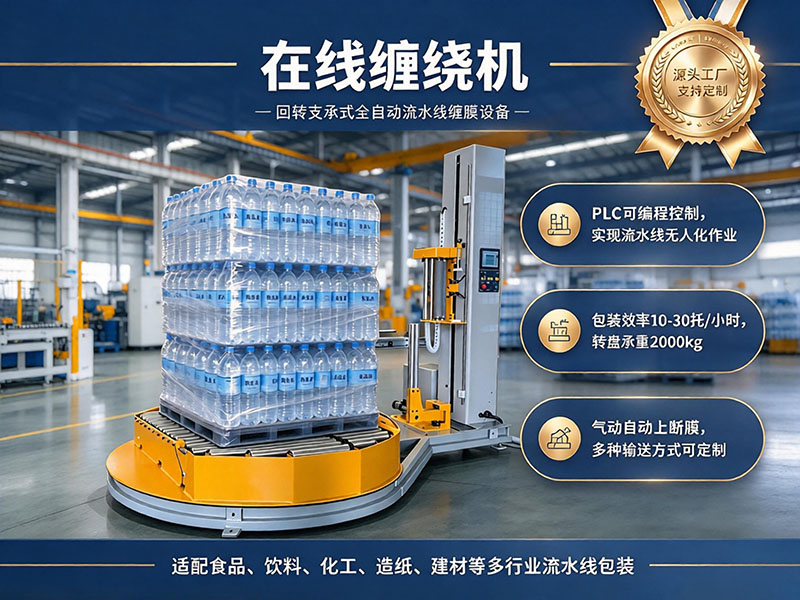 瓶装饮料托盘缠绕包装改造案例｜饮